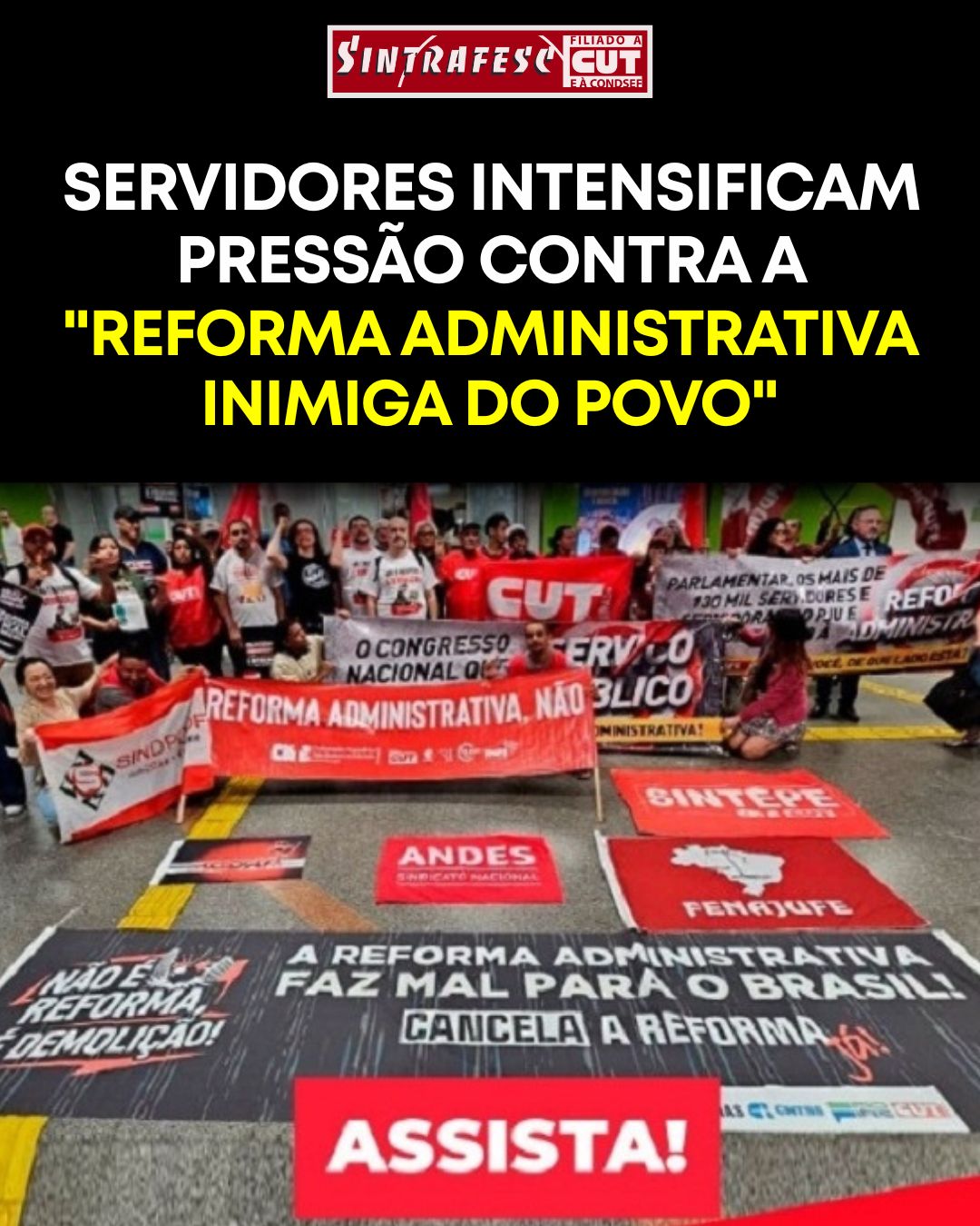 Servidores intensificam pressão contra a 