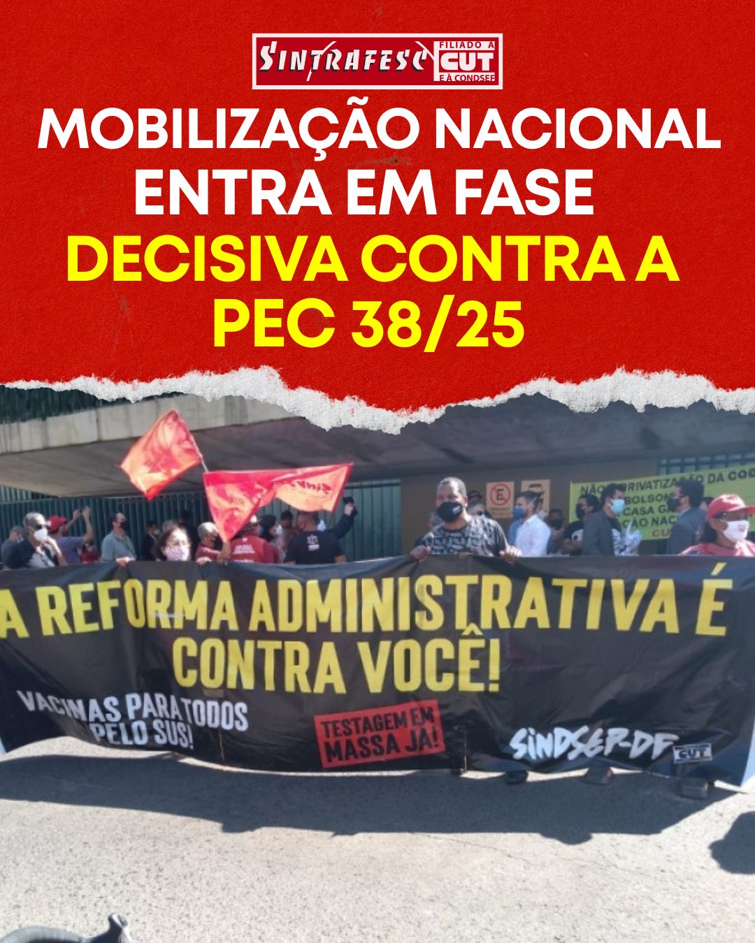 Mobilização nacional entra em fase decisiva contra a PEC 38/25 