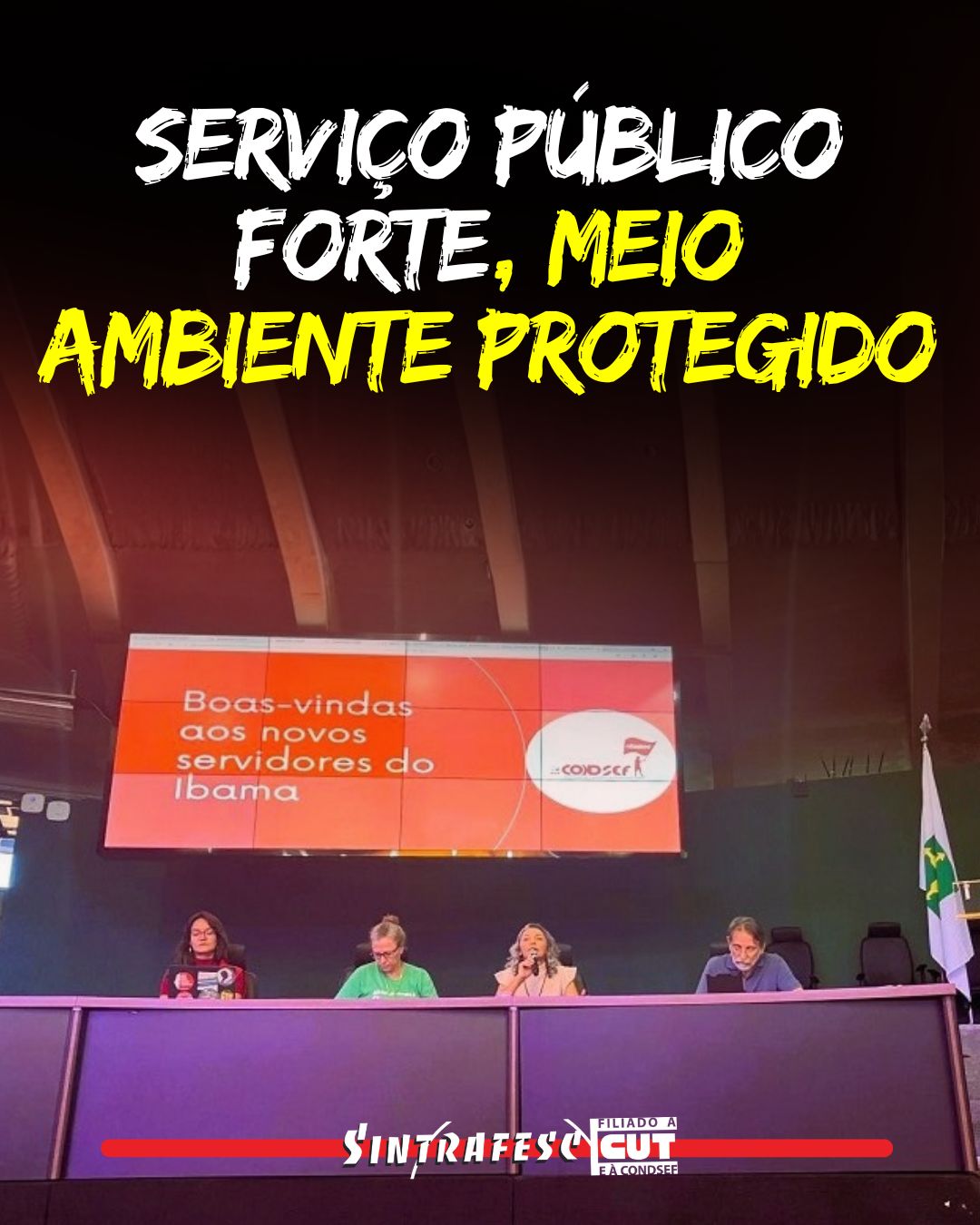 Serviço público forte, meio ambiente protegido