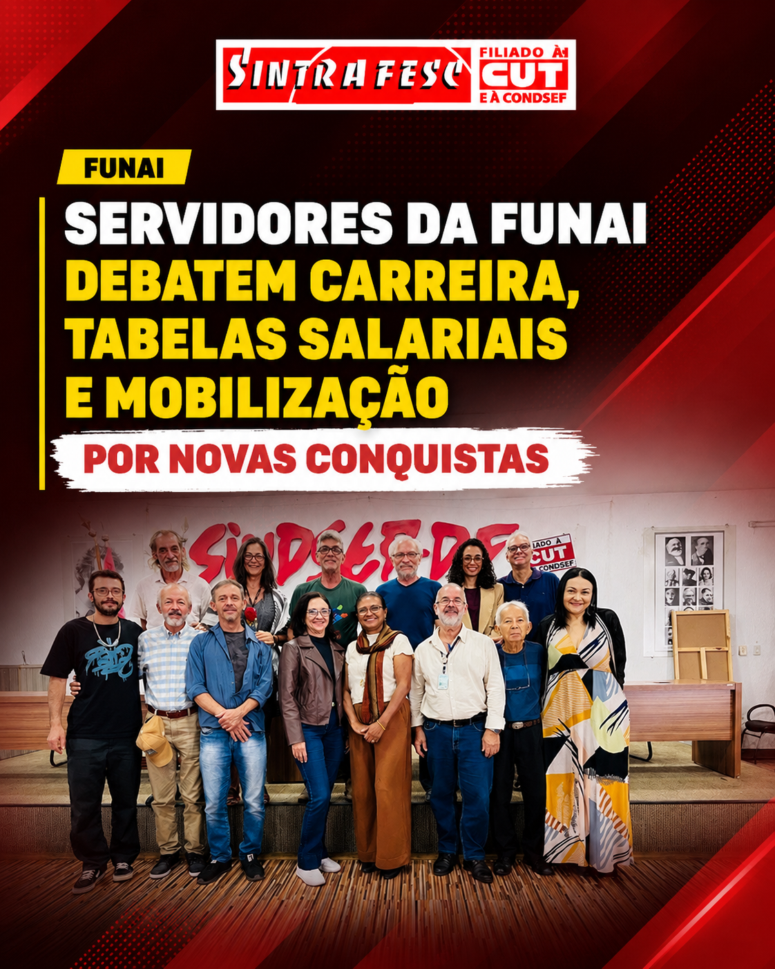 Servidores da Funai debatem carreira, tabelas salariais e mobilização por novas conquistas