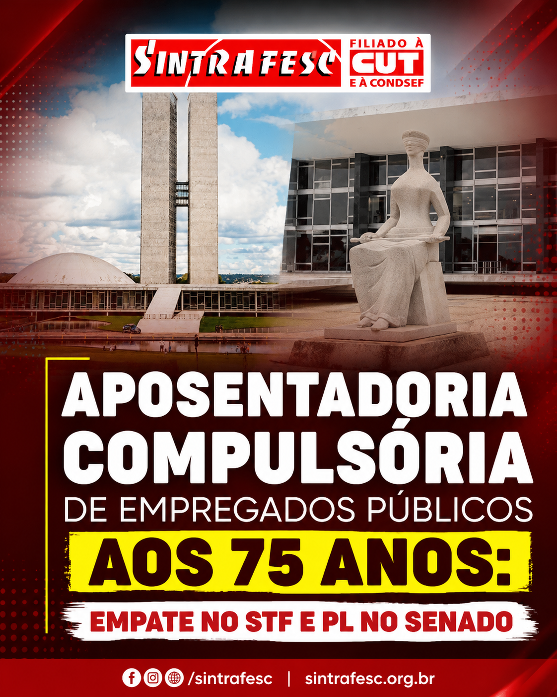Aposentadoria compulsória de empregados públicos aos 75 anos: Empate no STF e PL no Senado
