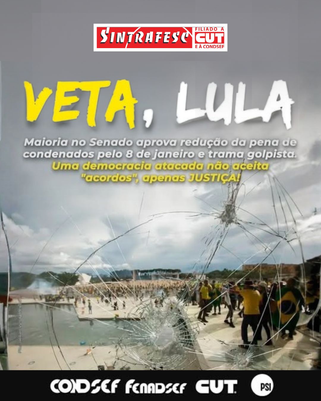 Uma democracia atacada não aceita 