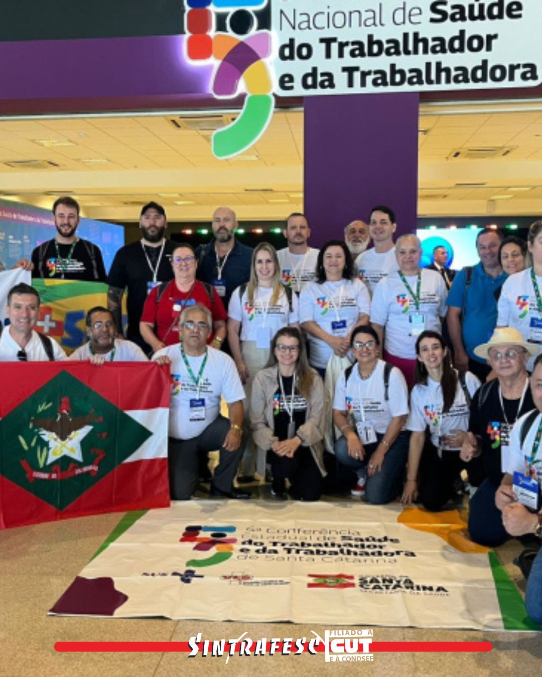 CUT-SC marca presença na 5ª Conferência Nacional de Saúde do Trabalhador 