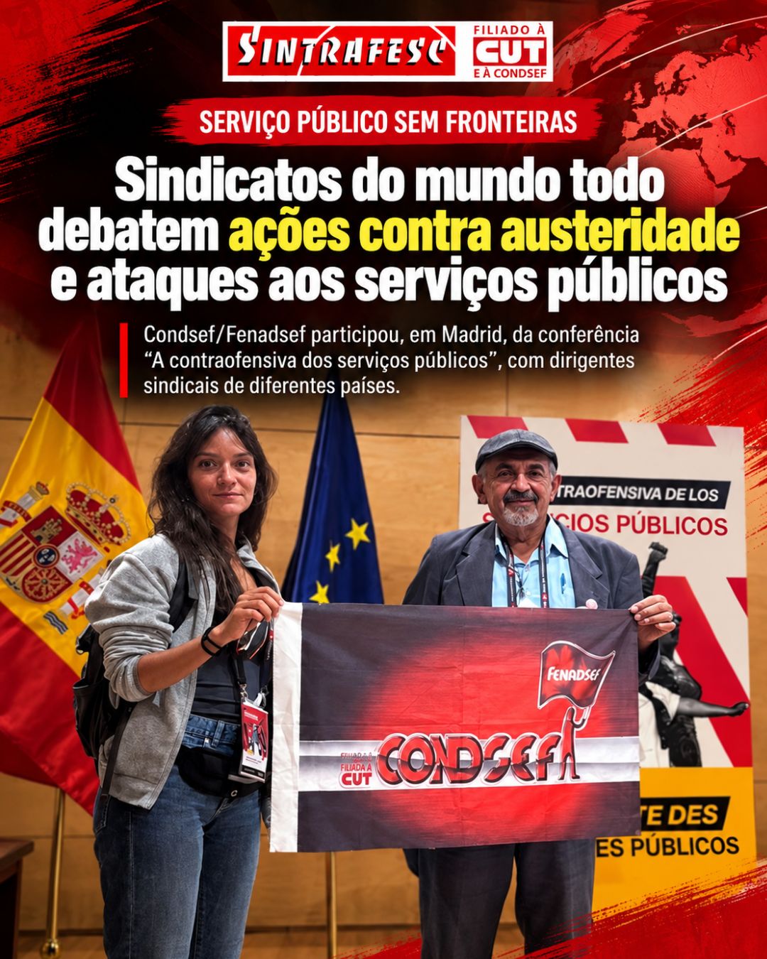 Sindicatos do mundo todo debatem ações contra austeridade e ataques aos serviços públicos
