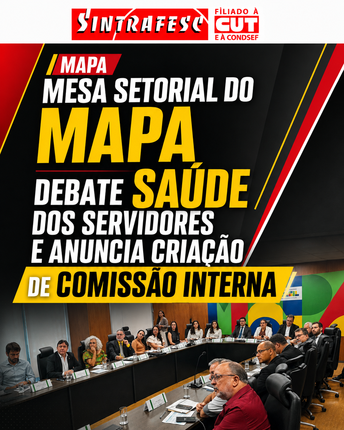 Mesa Setorial do Mapa debate saúde dos servidores e anuncia criação de comissão interna