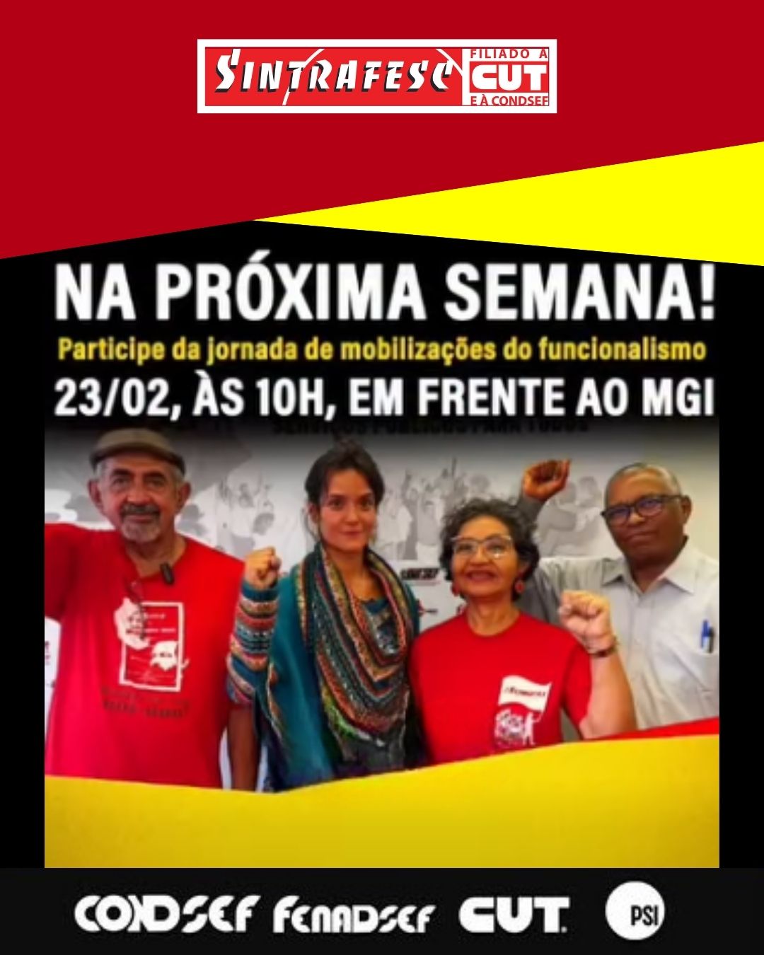 23, 24 e 25: Participe da jornada de mobilização do funcionalismo