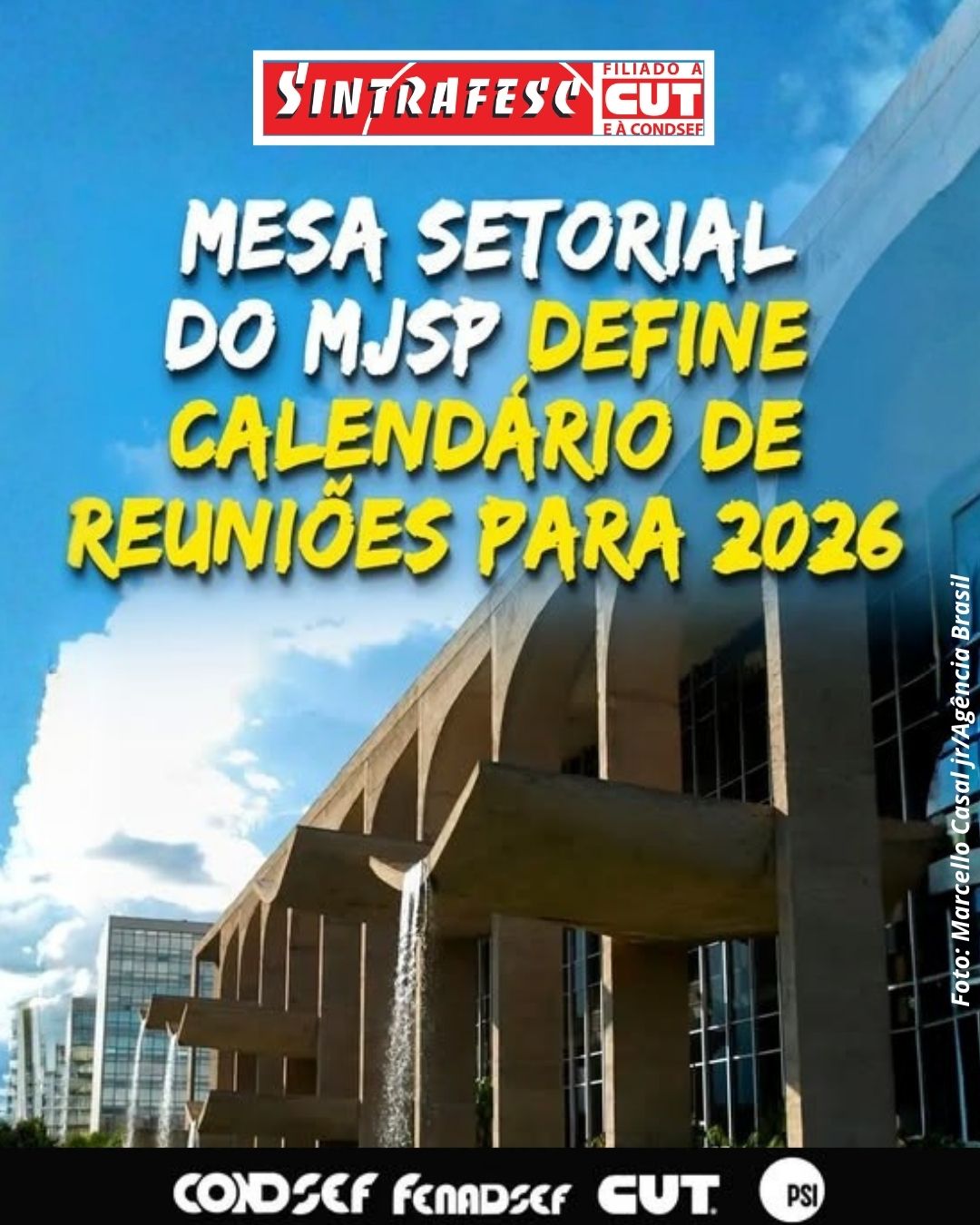 Mesa setorial do MJSP define calendário de reuniões para 2026