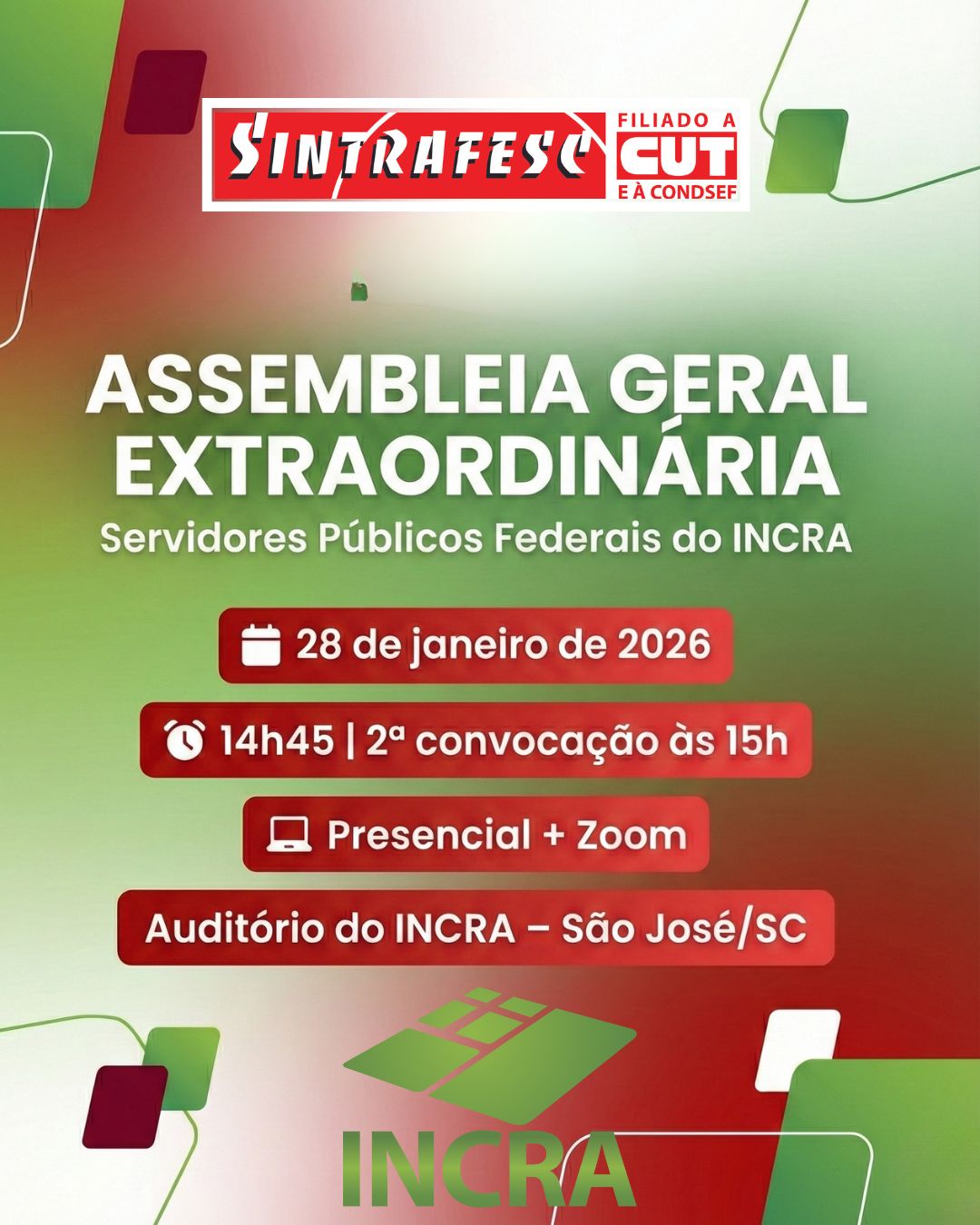 Edital de convocação 