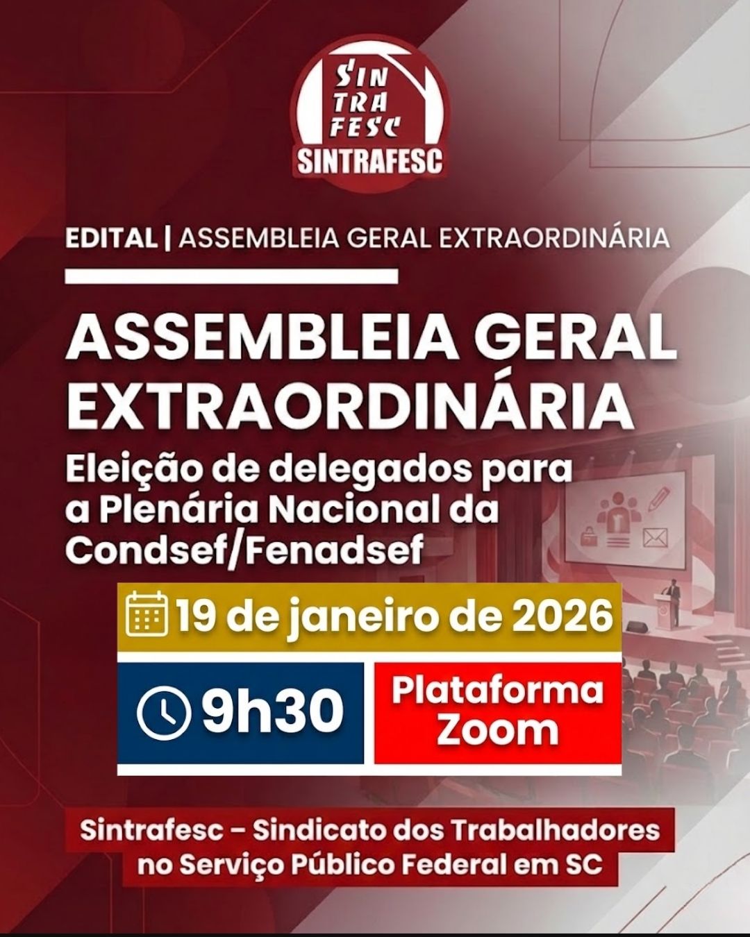 Edital de convocação - Assembleia Geral Extraordinária 