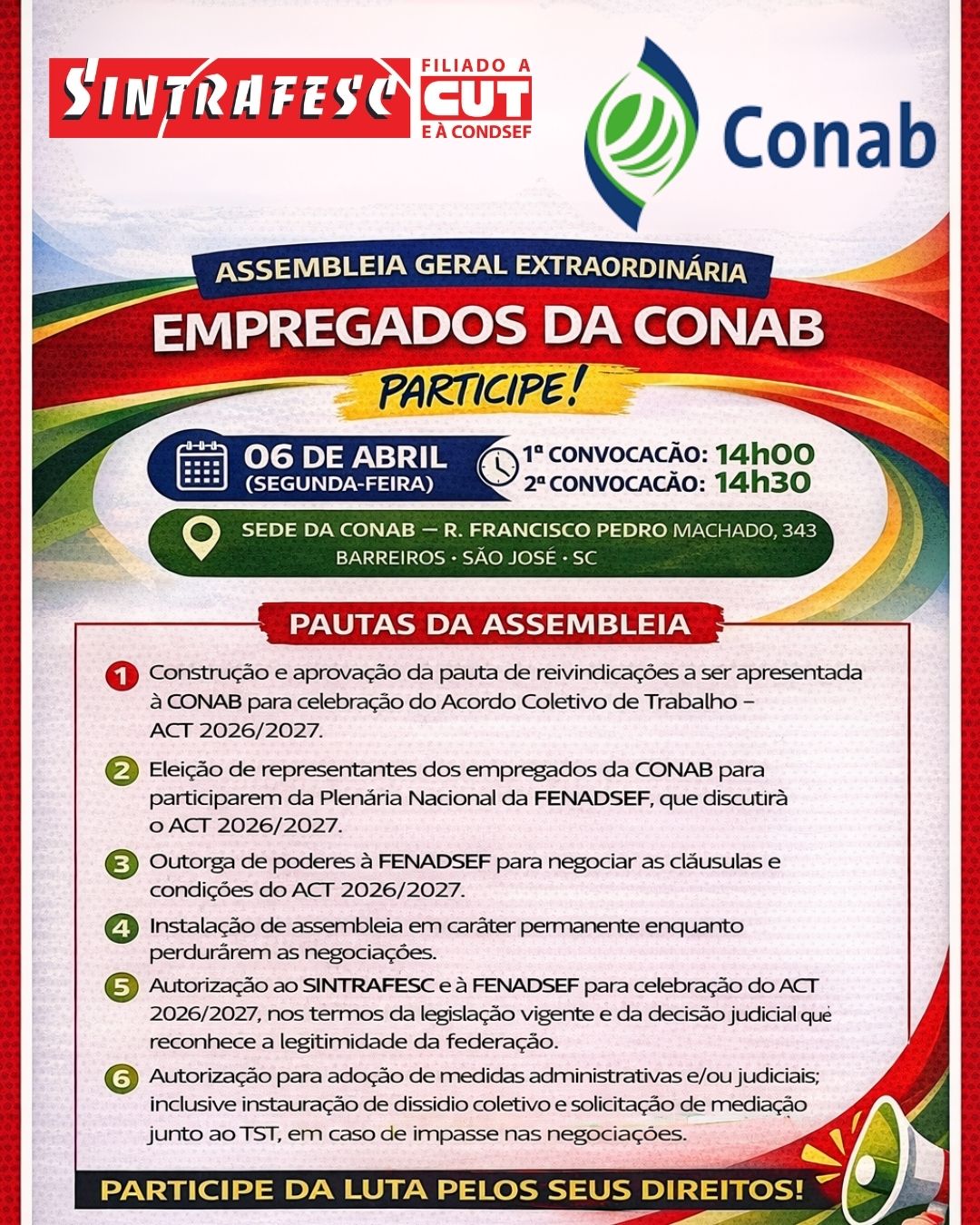 ASSEMBLEIA GERAL EXTRAORDINÁRIA – CONAB